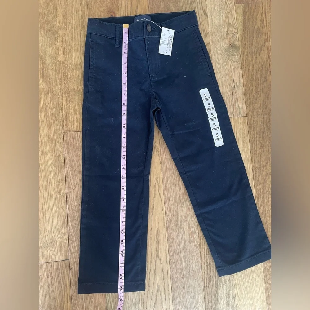 The Children's Place Boys Uniform Stretch Straight Chino Pants in Navy